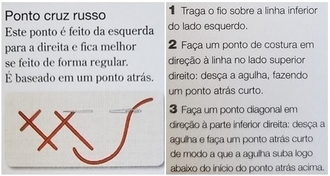 Ponto cruz russo editada hor - Caderno de Bordados – Aula 3